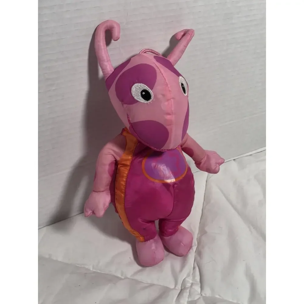 Backyardigans Uniqua 2000s Nylon Plush Nickelodeon Retired Htf Fisher Price